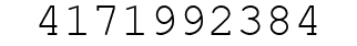 Number 4171992384.