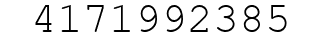 Number 4171992385.