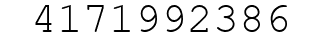 Number 4171992386.
