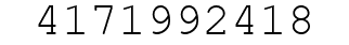 Number 4171992418.