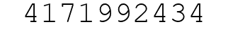 Number 4171992434.