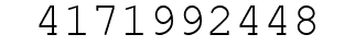 Number 4171992448.