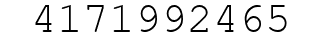 Number 4171992465.
