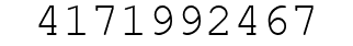 Number 4171992467.