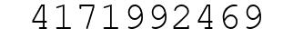 Number 4171992469.
