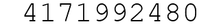 Number 4171992480.