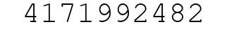 Number 4171992482.