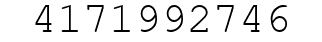 Number 4171992746.