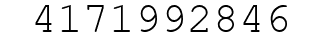 Number 4171992846.