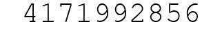 Number 4171992856.
