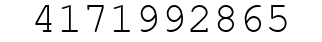 Number 4171992865.