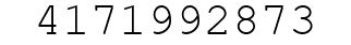Number 4171992873.