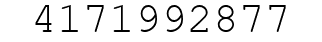 Number 4171992877.