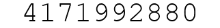 Number 4171992880.