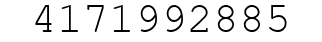 Number 4171992885.