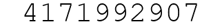 Number 4171992907.