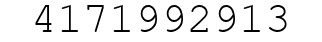 Number 4171992913.