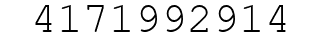 Number 4171992914.