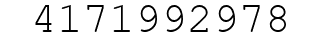 Number 4171992978.