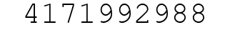 Number 4171992988.