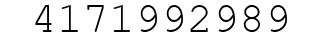 Number 4171992989.