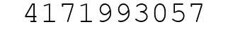 Number 4171993057.
