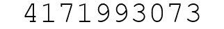 Number 4171993073.