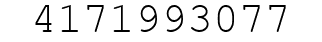 Number 4171993077.