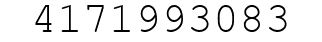 Number 4171993083.