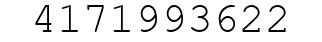 Number 4171993622.