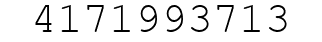 Number 4171993713.