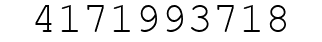 Number 4171993718.