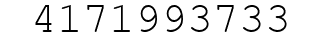 Number 4171993733.