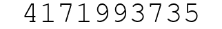 Number 4171993735.