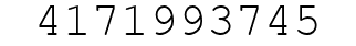 Number 4171993745.