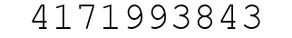 Number 4171993843.
