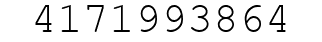 Number 4171993864.