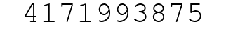 Number 4171993875.