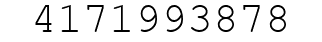 Number 4171993878.