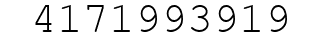 Number 4171993919.