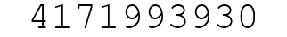 Number 4171993930.