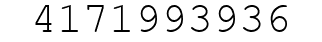 Number 4171993936.