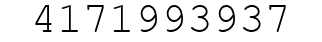 Number 4171993937.