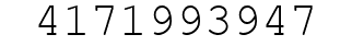 Number 4171993947.