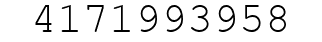 Number 4171993958.