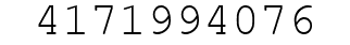 Number 4171994076.