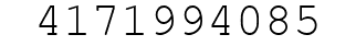 Number 4171994085.