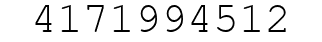 Number 4171994512.