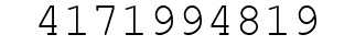 Number 4171994819.