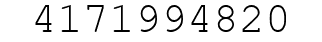 Number 4171994820.
